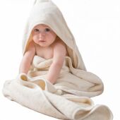 Bo Weevil - Babyhanddoek met capuchon - Natural white