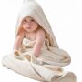 Bo Weevil - Babyhanddoek met capuchon - Natural white