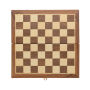 Luxe houten opvouwbaar schaakspel, bruin