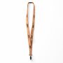 Zeefdruk lanyard van kurk en polyester
