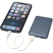 Asama type-C powerbank van 5000 mAh van gerecycled plastic - Hale Blue
