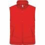 Met fleece gevoerde bodywarmer red 4XL