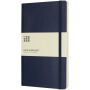 Moleskine Classic L softcover notitieboek - gelinieerd - Saffier blauw