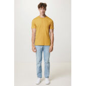 IQONIQ Brett gerecycled katoen t-shirt, ochre yellow (XXS)
