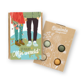 Blossombs - Giftbox mini Thema - 4 stuks - Jij kleurt mijn wereld