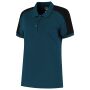 Poloshirt Bicolor Redefined Dames 206108 Teal-Black 3XL