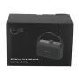 BRAINZ Retro Clock Speaker Zwart