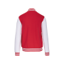 Kinder college jacket Red / White 10/12 jaar