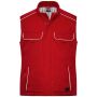 Workwear Softshell Padded Vest - SOLID - red 6XL