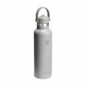 Hydro Flask Standard Mouth with Flex Straw Cap 621 ml waterfles - grijs