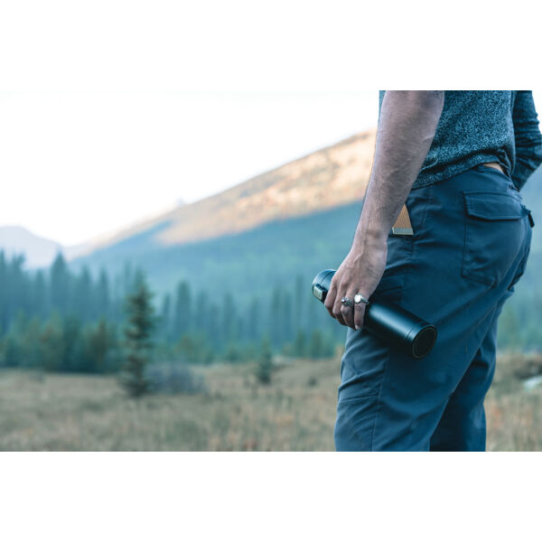 RCS gerecycled roestvrijstalen easy lock thermosfles, zwart RCS gerecycled roestvrijstalen easy lock thermosfles, zwart