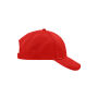 Brushed 6 Panel Cap red one size