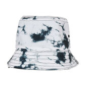 Batik Dye Reversible Bucket Hat - Black - One Size
