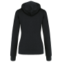 Damessweater met capuchon in contrasterende kleur Black / Yellow S