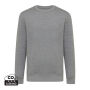 Iqoniq Etosha lichtgewicht gerecycled katoen sweater, light heather anthracite (XS)
