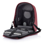 Bobby Hero Regular, anti-diefstal rugzak, rood, zwart