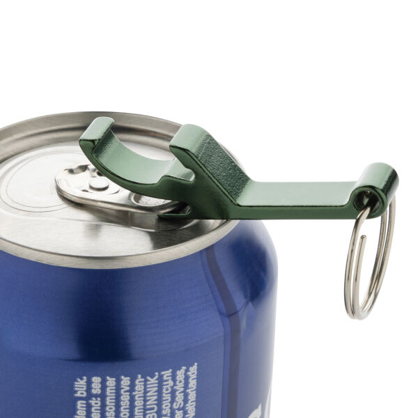 RCS fles- en blikopener van gerecycled aluminium, groen RCS fles- en blikopener van gerecycled aluminium, groen