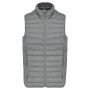 Men’s lightweight sleeveless down jacket marl silver L