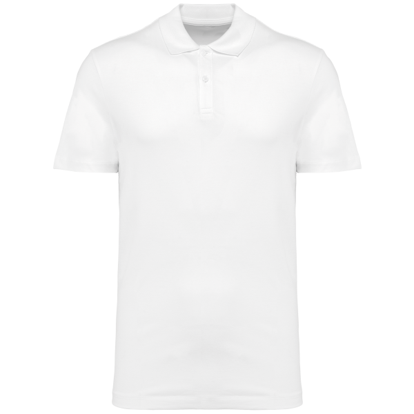 Supima® herenpolo korte mouwen White S Supima® herenpolo korte mouwen White S