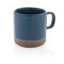 Geglazuurde keramische mok 360 ml, blauw