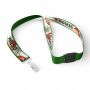 Polyester keycord met gesublimeerde satijnen overlay