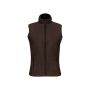 Bodywarmer van microfleece dames chocolate 4XL