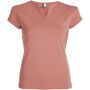 Belice damesshirt met korte mouwen - Clay Orange - 3XL