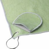 rPET golfhanddoek Idris zwart