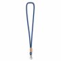 Polyester koord-keycord met bamboe plaatje