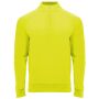 Epiro 200 g/m² long sleeve unisex quarter zip sweatshirt - Fluor Yellow - 3XL Epiro 200 g/m² long sleeve unisex quarter zip sweatshirt - Fluor Yellow - 3XL