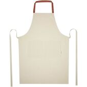 Nia schort van 200 g/m² gerecycled katoen - Baksteen