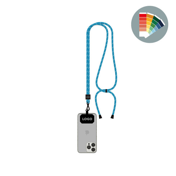 Crossbody duotone koord telefoonhouder van polyester Crossbody duotone koord telefoonhouder van polyester