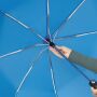 Stormvaste, automatisch te openen- en sluiten, uit 3 secties bestaande opvouwbare paraplu BORA hemelsblauw