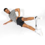 Fitness 8 shape oefenband in etui, antraciet, zwart