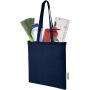 Madras 140 g/m2 draagtas van GRS gerecycled katoen 7 l - Navy