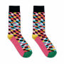 FUNNY M - Sokken met een grappig patroon - Fuchsia