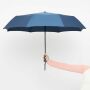 Stormvaste, automatisch te openen- en sluiten pocketparaplu ORIANA marineblauw