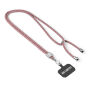 Crossbody, trendy duotone lanyard telefoonhouder van polyester