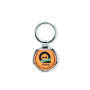 Sleutelhanger zinklegering met doming, rond