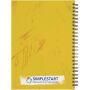 Desk-Mate® A5 dagboek met harde kaft - Wit/Zwart