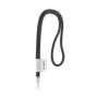 Polyester 2-kleurige koord-lanyard met full color label