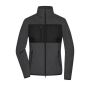 Ladies' Fleece Jacket dark-melange/black XL