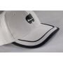 6 Panel Piping Cap black/red one size