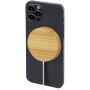 Atra 10 W magnetisch draadloos oplaadstation van bamboe - Beige