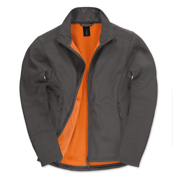 Id.701 Softshell / Men Dark Grey / Neon Orange S Id.701 Softshell / Men Dark Grey / Neon Orange S