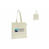 Fairtrade katoenen tas ecru lang 140g/m² 38x10x42cm - Ecru
