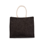 Jute Strandtas Black / Silver One Size