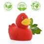 Natural rubber duck, classic - red