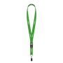 Afneembare polyester lanyard in Pantone-kleur met zeefdruk en bulldogclip Afneembare polyester lanyard in Pantone-kleur met zeefdruk en bulldogclip
