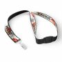 Polyester keycord met gesublimeerde satijnen overlay